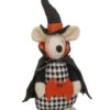 Plüsch Halloween Maus Mit Fledermaus 23cm
