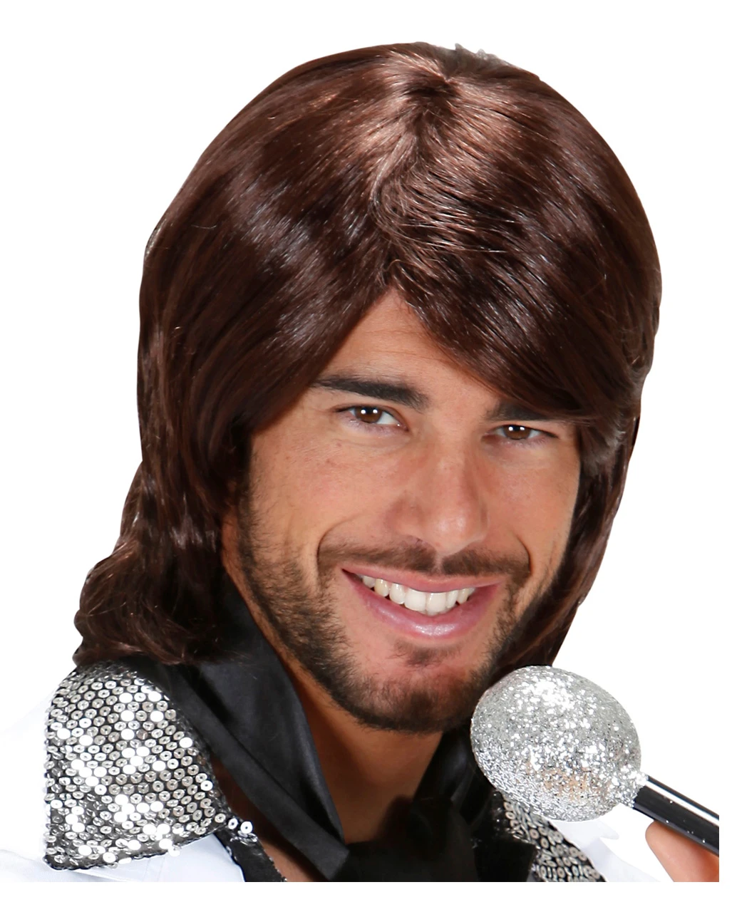 70er Popstar Perücke Benny 1 70er Popstar Perücke Benny