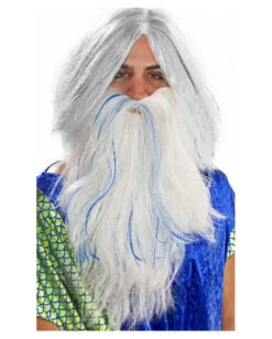 Poseidon Bart Weiß-blau