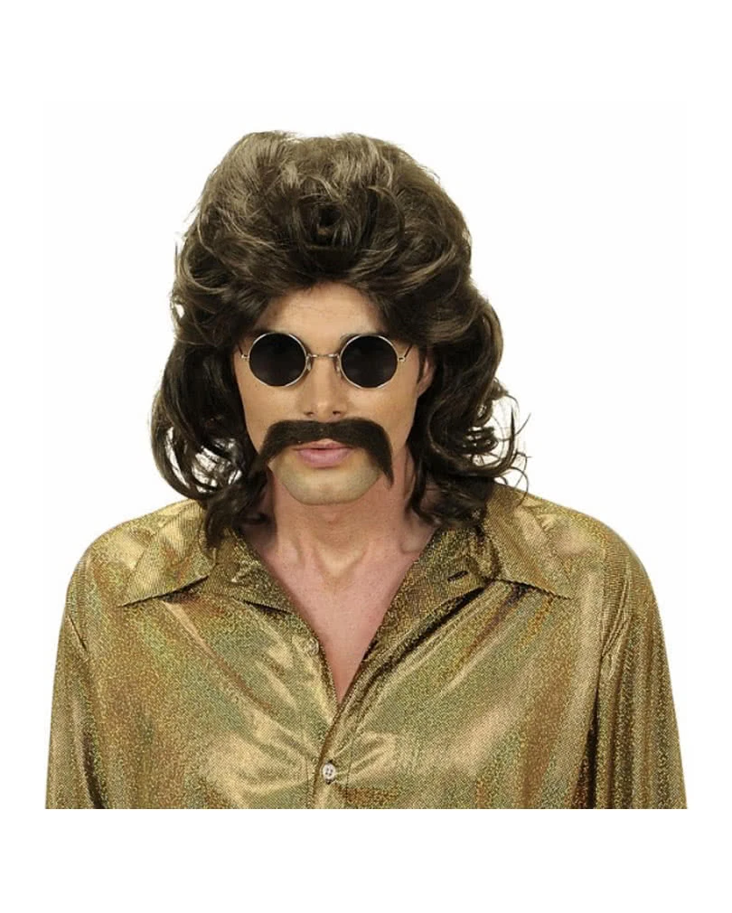 Proll Perücke Wolle Braun 1 Proll Perücke Wolle Braun