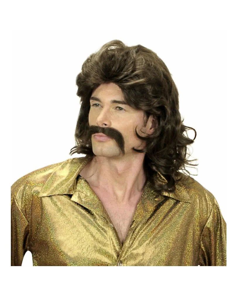 Proll Perücke Wolle Braun 2 Proll Perücke Wolle Braun – Bild 2