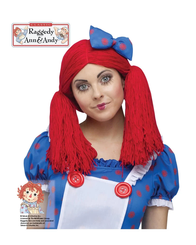 Raggedy Ann Perücke 1 Raggedy Ann Perücke