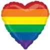 Regenbogen Folien Herzballon
