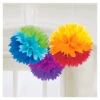 Regenbogen Pom-Pom Deko 3 St.