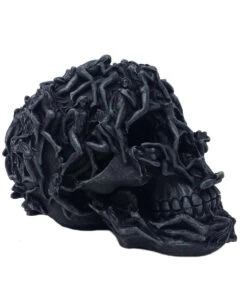 Relief Totenkopf Mit Frauen -Schattenfest Verkäufe relief totenkop mit frauen relief totenschaedel mit frauen totenkoepfe online kaufen black skull with woman 37024 03