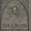Rick A. Mortis Grabstein Mit Spinne 70cm