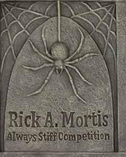 Rick A. Mortis Grabstein Mit Spinne 70cm