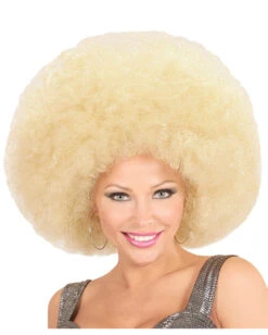 Riesige Afro Perücke Blond