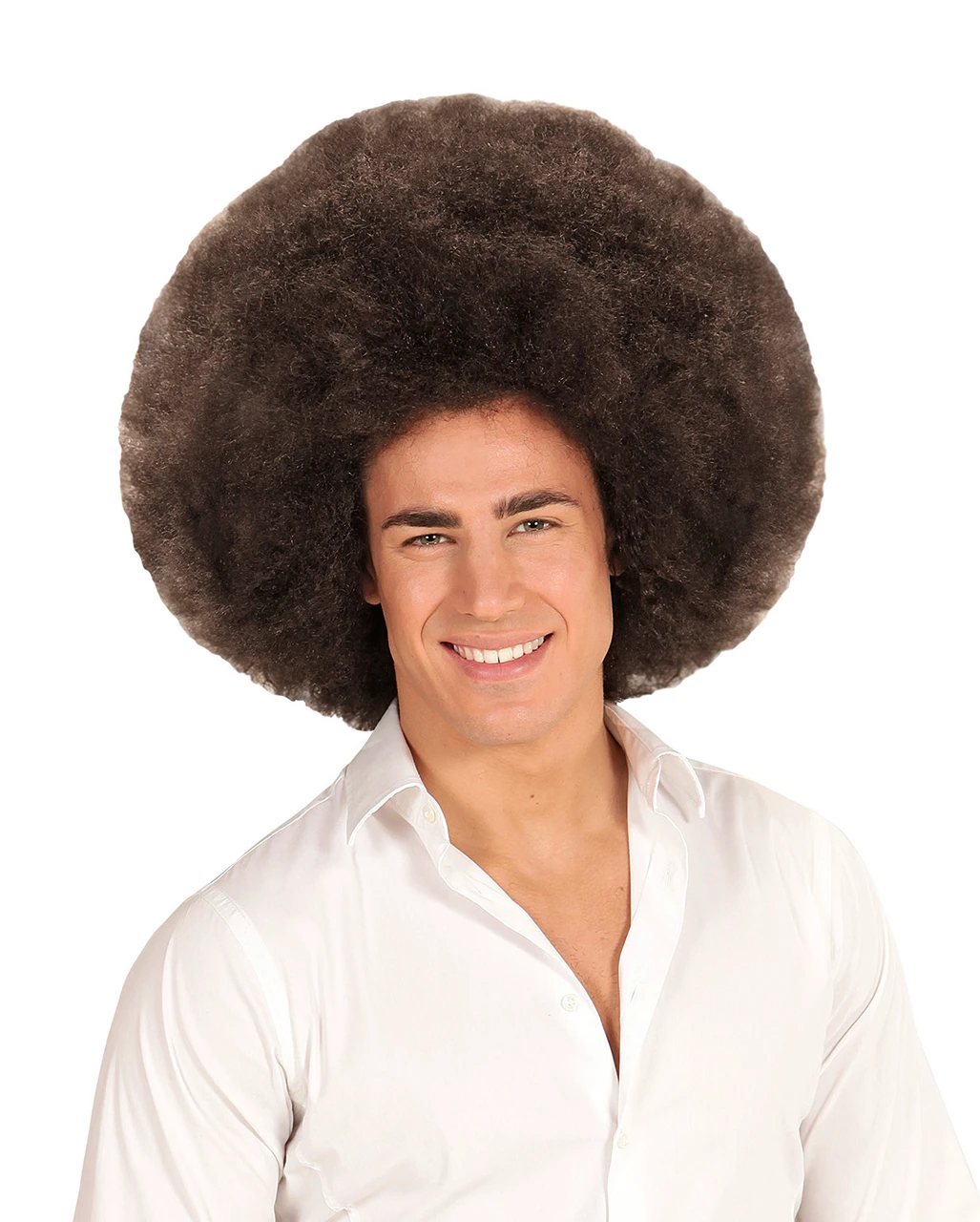 Riesige Afro Perücke Braun 2 Riesige Afro Perücke Braun – Bild 2