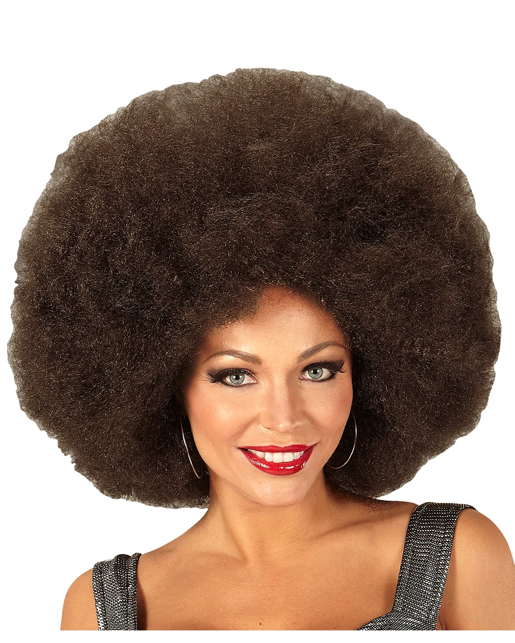 Riesige Afro Perücke Braun 1 Riesige Afro Perücke Braun