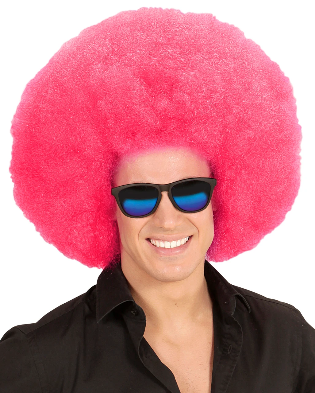 Riesige Afro Perücke Pink 3 Riesige Afro Perücke Pink – Bild 3