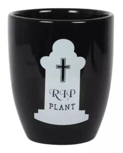 R.I.P. Gothic Blumentopf 14cm -Schattenfest Verkäufe rip gothic blumentopf rip gothic pflanzenschale rip gothic plant pot gothic deco 53097 04