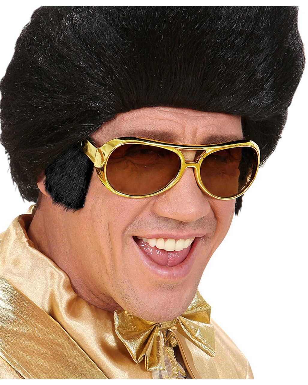 Rock 'n' Roll Kostüm Brille Mit Koteletten 2 Rock 'n' Roll Kostüm Brille Mit Koteletten – Bild 2