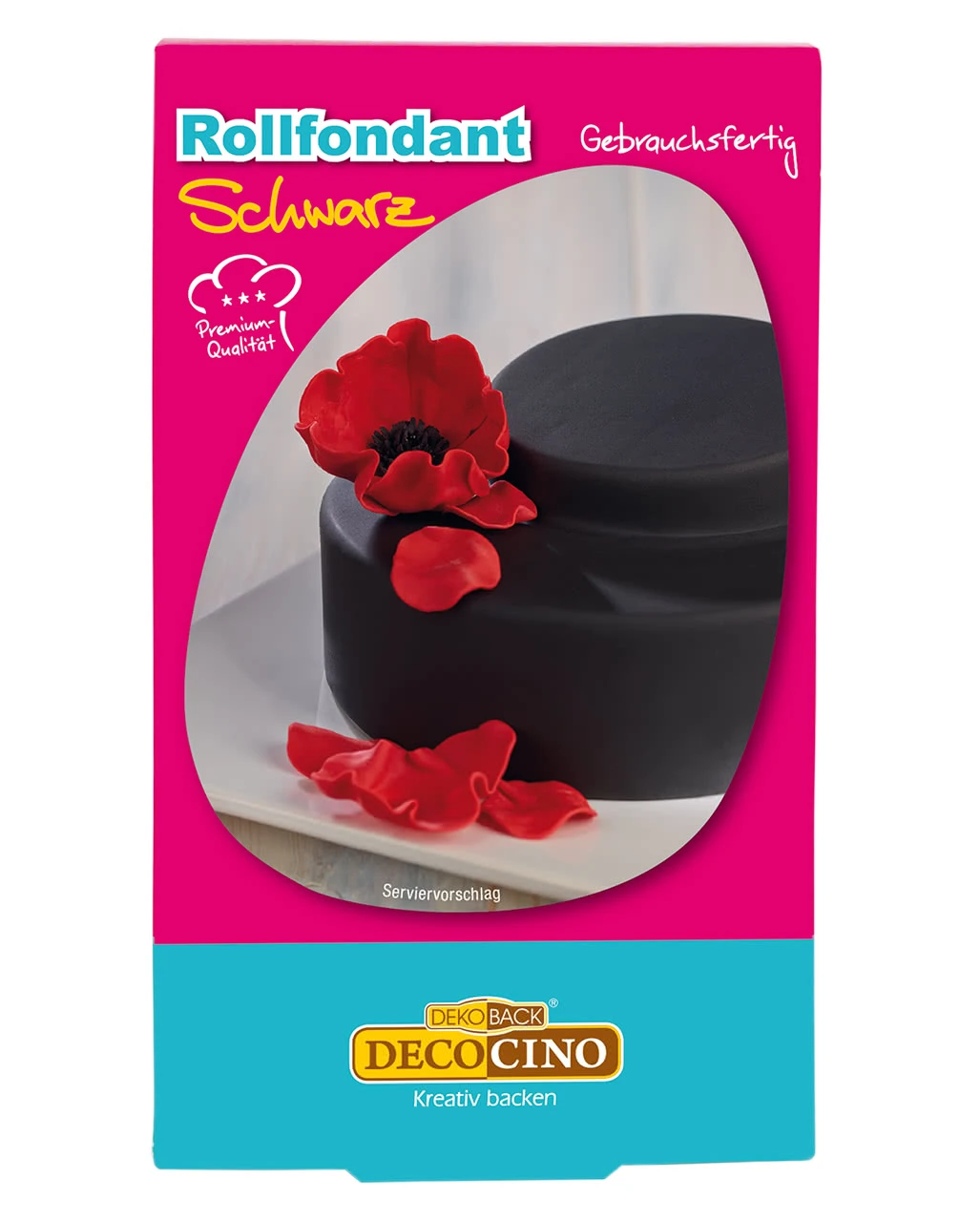 Rollfondant Schwarz 250 G