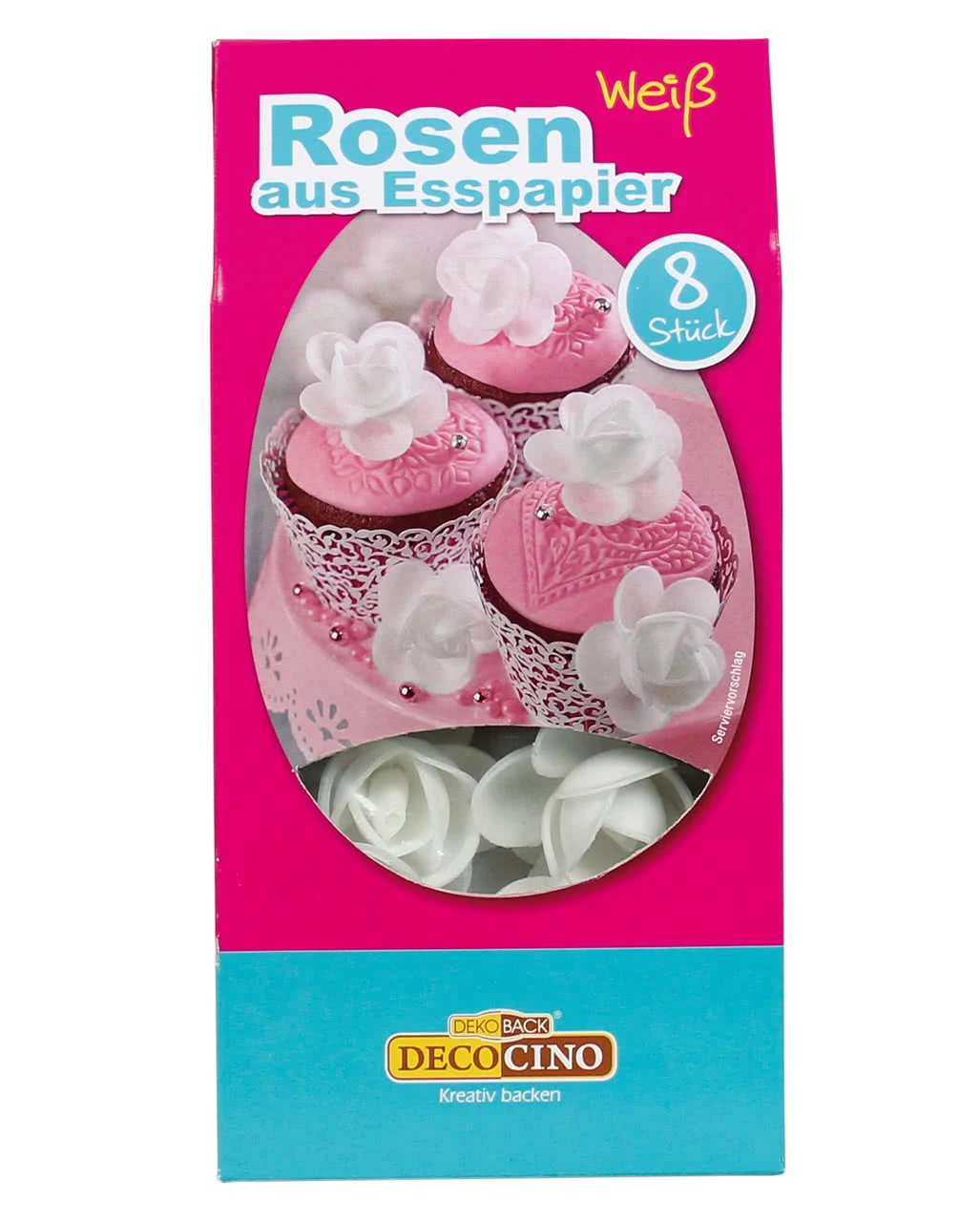Rosen Aus Esspapier Weiß 8 St. 1 Rosen Aus Esspapier Weiß 8 St.