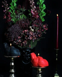 Rote Anatomische Herz Kerze -Schattenfest Verkäufe rote anatomische herz kerze red anatomical heart candle gothic homeware 53183 05