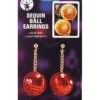Rote Disco Ball Ohrringe Mit Pailetten