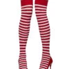 Gestreifte Strümpfe Rot-weiß