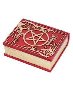 Rotes Buch Der Zaubersprüche Schatulle -Schattenfest Verkäufe rotes buch der zaubersprueche schatulle red book of spells jewellery box gothic wohnaccessoires 50625 03