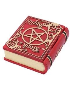 Rotes Buch Der Zaubersprüche Schatulle -Schattenfest Verkäufe rotes buch der zaubersprueche schatulle red book of spells jewellery box gothic wohnaccessoires 50625 04