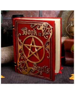 Rotes Buch Der Zaubersprüche Schatulle -Schattenfest Verkäufe rotes buch der zaubersprueche schatulle red book of spells jewellery box gothic wohnaccessoires 50625 06