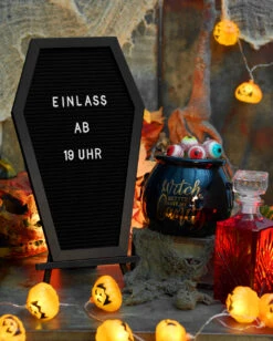 Sarg Buchstabentafel -Schattenfest Verkäufe sarg buchstabentafel coffin letterboard halloween und gothic deko 51485 2