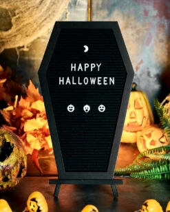 Sarg Buchstabentafel -Schattenfest Verkäufe sarg buchstabentafel coffin letterboard halloween und gothic deko 51485 5