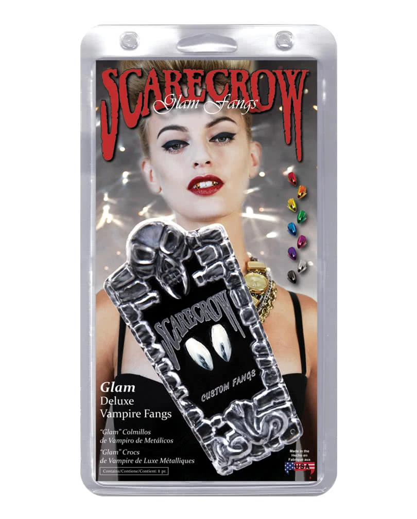 Scarecrow Vampir Eckzähne Chromfarben 1 Scarecrow Vampir Eckzähne Chromfarben