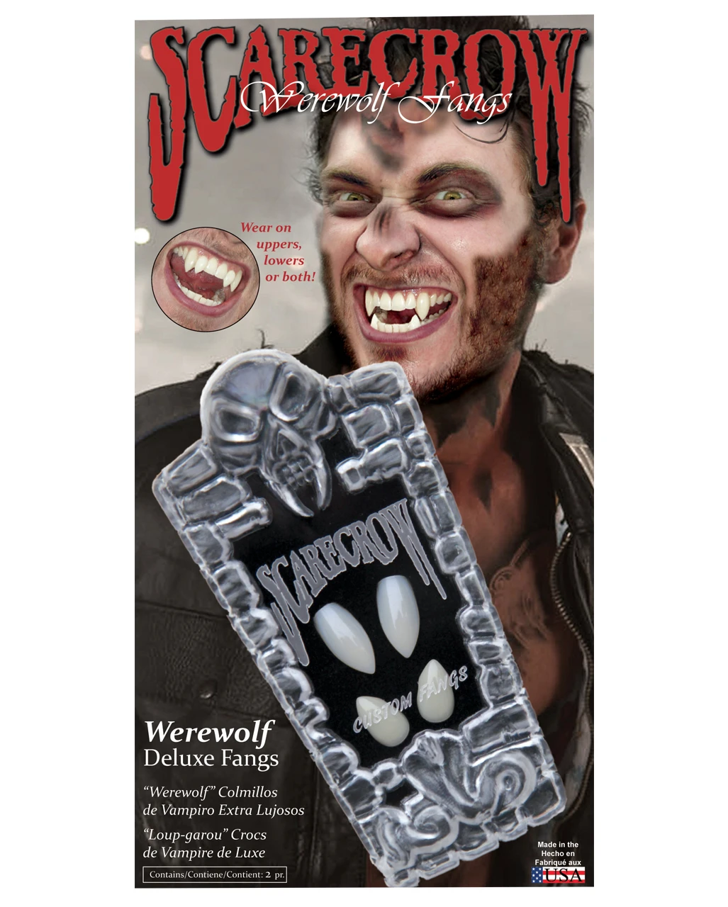 Werwolf Fangs Doppeleckzähne 1 Werwolf Fangs Doppeleckzähne