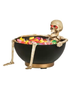 Scary Bonbonschüssel Mit Sich Bewegendem Skelett