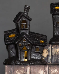 Scary Glitter Geisterhaus Deko Mit LED 6 Scary Glitter Geisterhaus Deko Mit LED -Schattenfest Verkäufe scary glitter geisterhaus deko mit led scary glitter light up haunted house halloween spukhaus deko 53048 3