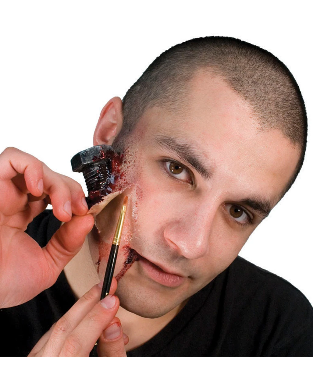 Schmink Pinsel Nylon No 4 2 Schmink Pinsel Nylon No 4 – Bild 2