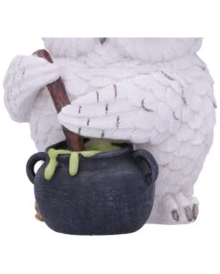 Schneeeule Mit Hexenkessel -Schattenfest Verkäufe schneeeule mit hexenkessel dekofigur halloween und gothic deko wohnaccessoires 52214 5