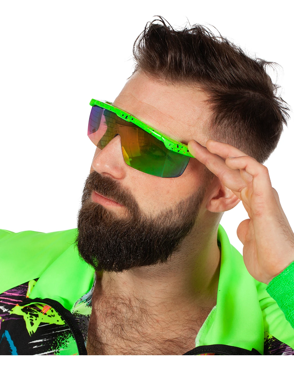 "Schnelle Brille" 80er Jahre Style Grün 1 "Schnelle Brille" 80er Jahre Style Grün