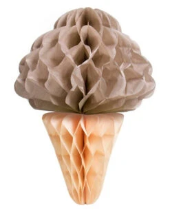 Schokoladen Eis Wabenball Hängedeko