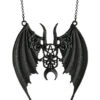 Schwarze Gothic Maleficent Halskette