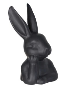 Schwarze Hasenbüste 29,5cm