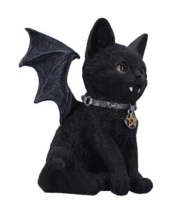 Schwarze Katze Vampuss 16cm -Schattenfest Verkäufe schwarze katze vampuss black cat vampuss halloween tischdekoration gothic deko 50841 03