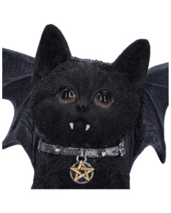 Schwarze Katze Vampuss 16cm -Schattenfest Verkäufe schwarze katze vampuss black cat vampuss halloween tischdekoration gothic deko 50841 05