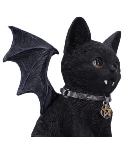 Schwarze Katze Vampuss 16cm -Schattenfest Verkäufe schwarze katze vampuss black cat vampuss halloween tischdekoration gothic deko 50841 06
