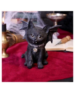 Schwarze Katze Vampuss 16cm -Schattenfest Verkäufe schwarze katze vampuss black cat vampuss halloween tischdekoration gothic deko 50841 07