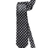 Schwarze Krawatte Mit Weißen Punkten
