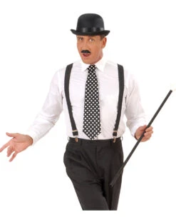 Schwarze Krawatte Mit Weißen Punkten -Schattenfest Verkäufe schwarze krawatte mit weissen punkten kostuemzubehoer retro krawatte 20168 03