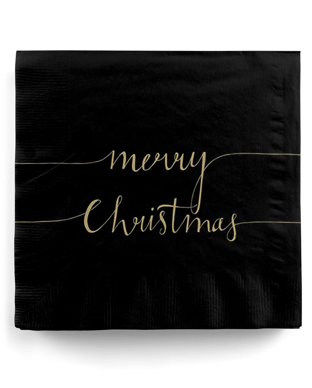 Schwarze Servietten "Merry Christmas" 20 St. 1 Schwarze Servietten "Merry Christmas" 20 St.