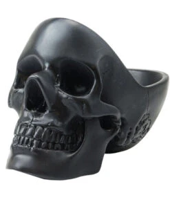 Schwarze Totenkopf Schale 27cm