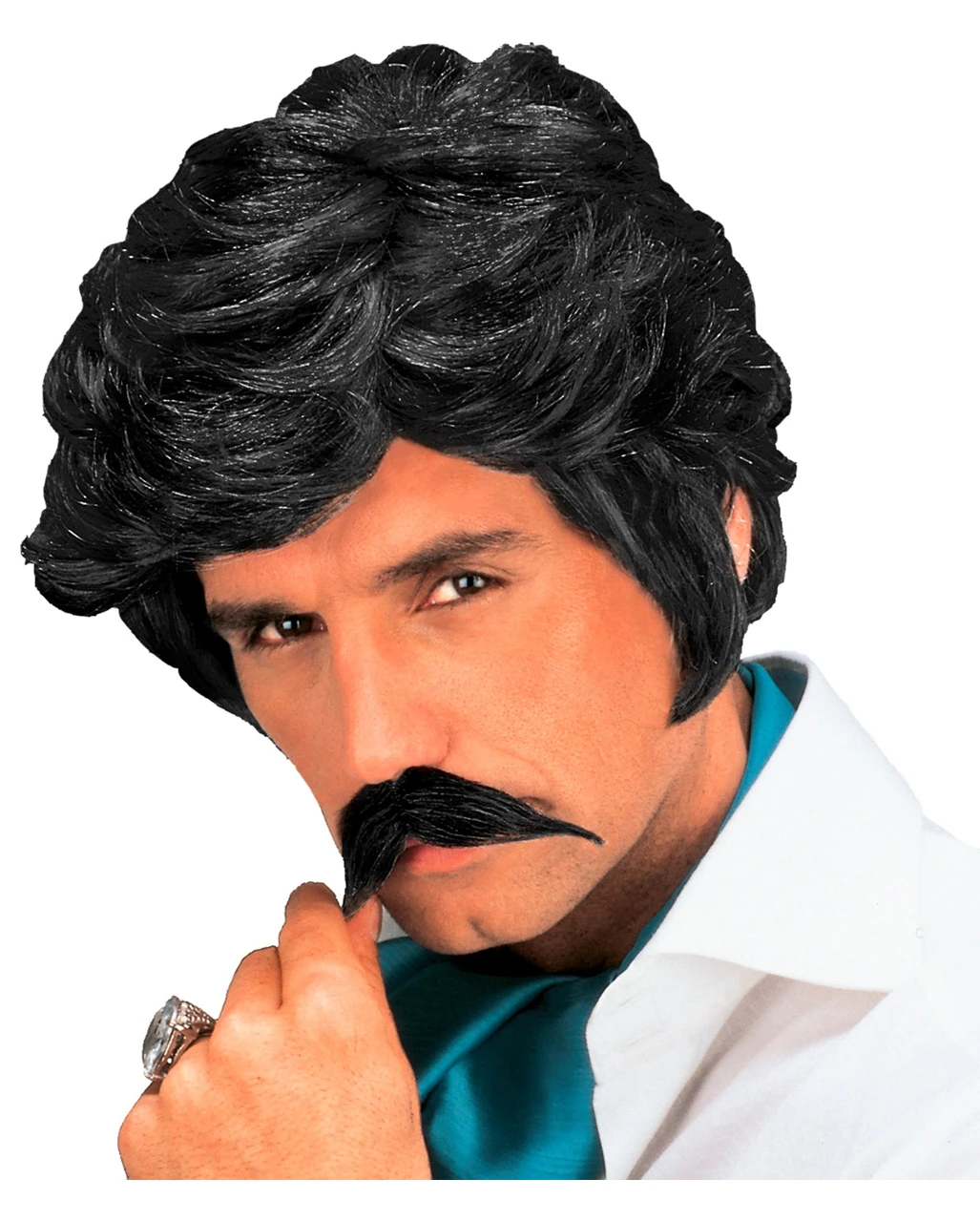 Playboy Perücke Und Bart In Schwarz 1 Playboy Perücke Und Bart In Schwarz