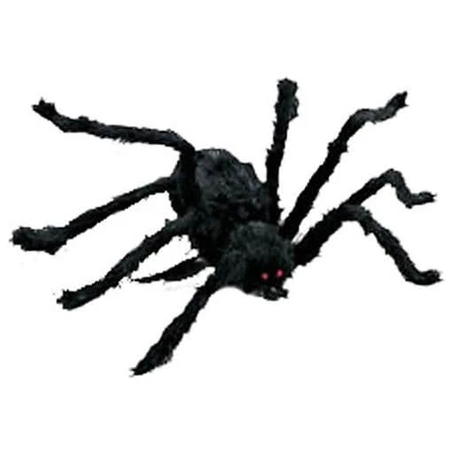 Schwarze Halloween Spinne 116cm 1 Schwarze Halloween Spinne 116cm