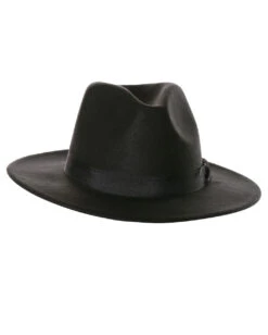 Schwarzer Filzhut Mit Hutband