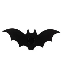 Schwarzer Fledermaus Kerzenständer