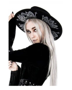 Schwarzer Hexenhut Mit Wahrsage Symbolen -Schattenfest Verkäufe schwarzer hexenhut mit wahrsage symbolen black witch hat with fortune teller symbols 54548 03